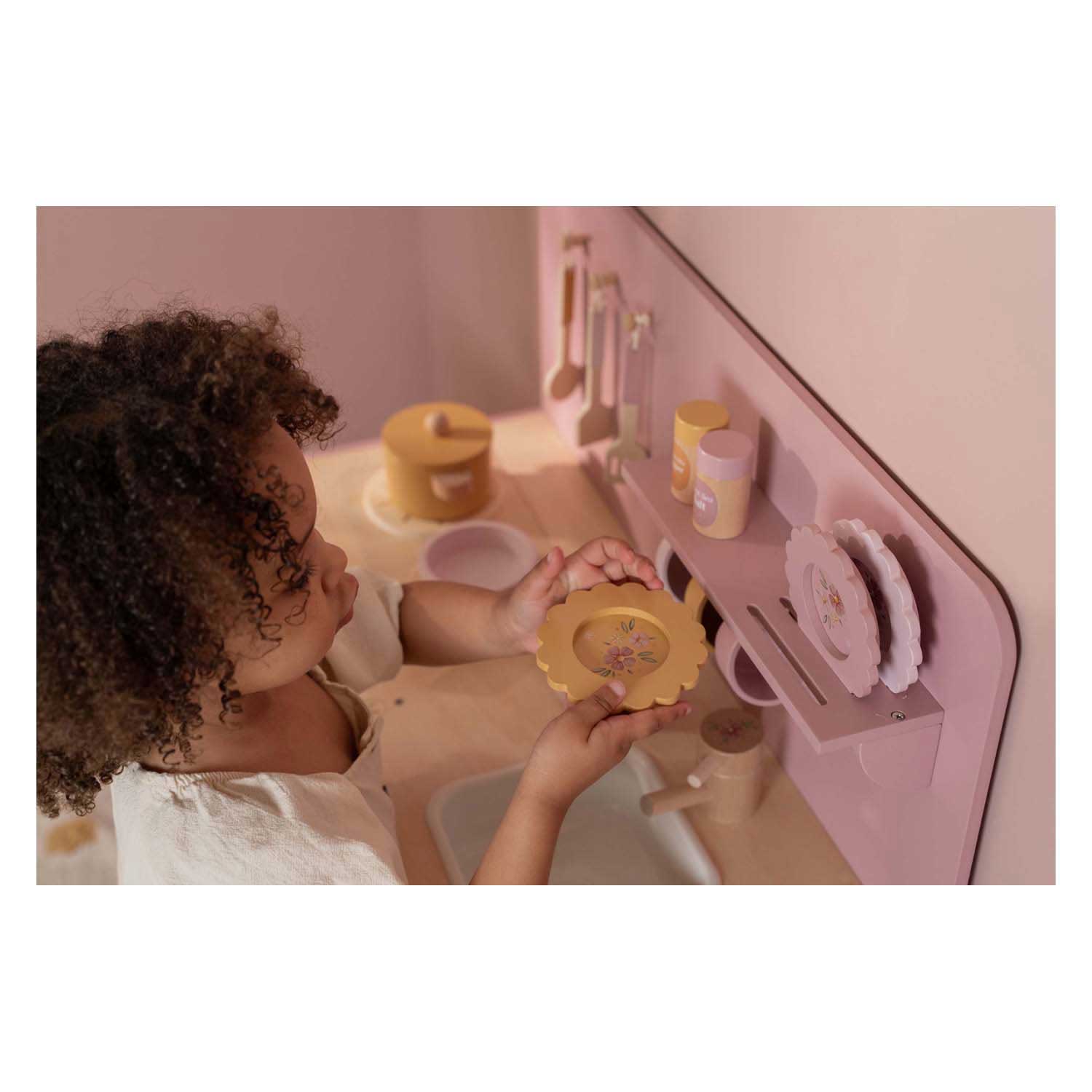 Little Dutch Houten Keuken Roze FSC