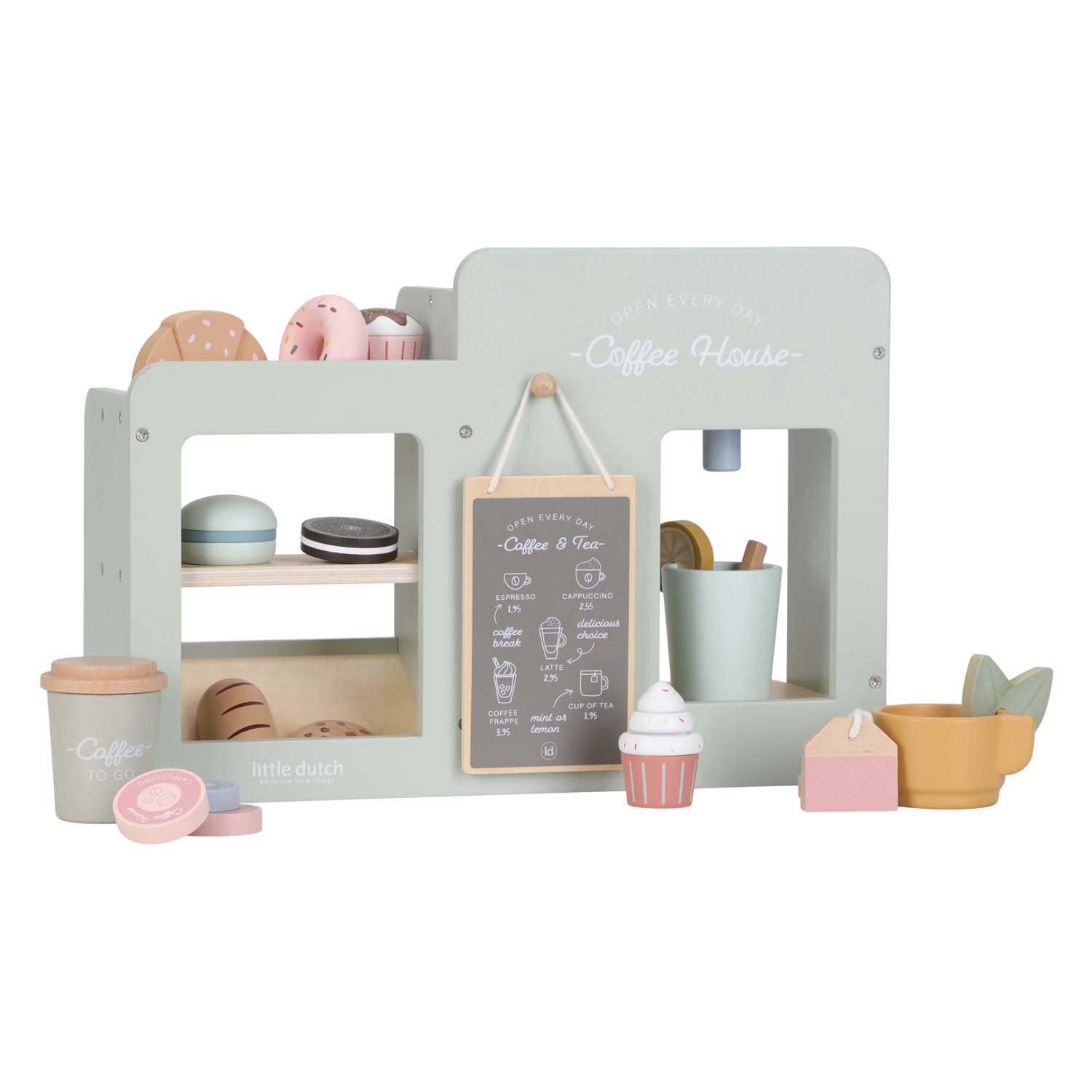 Coin café en bois Little Dutch avec accessoires FSC