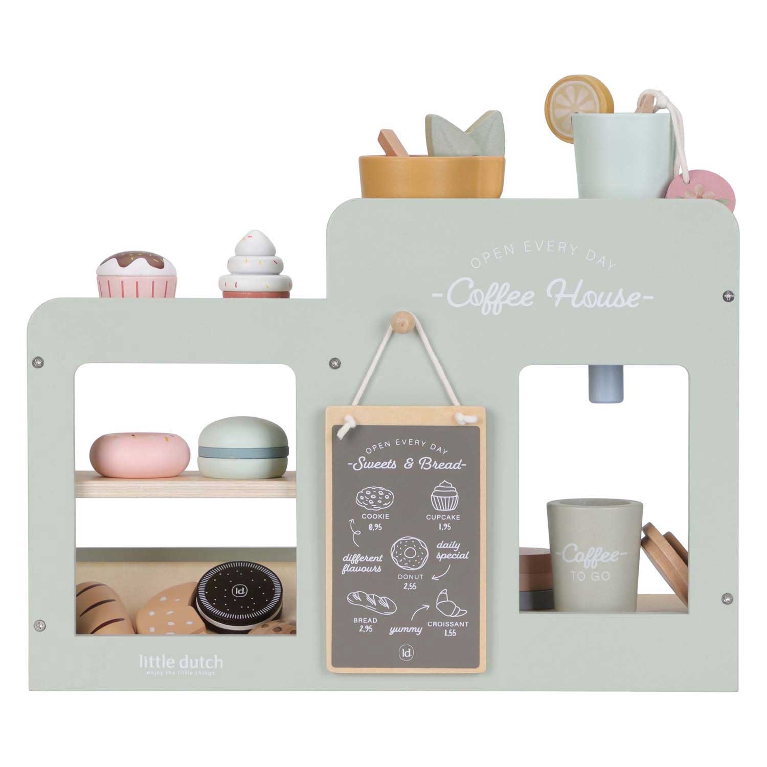 Coin café en bois Little Dutch avec accessoires FSC
