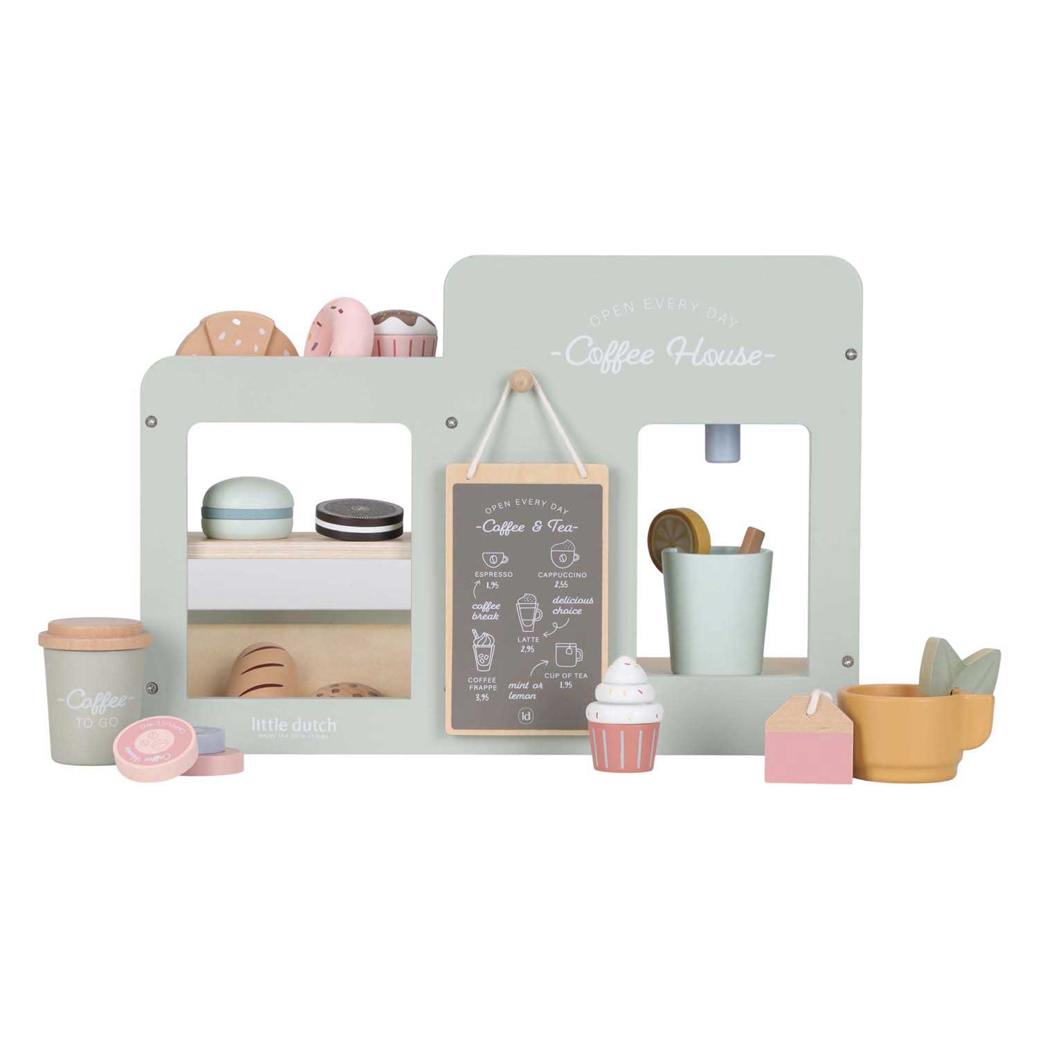 Coin café en bois Little Dutch avec accessoires FSC