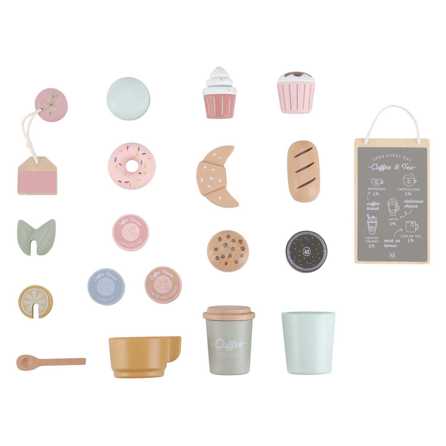Coin café en bois Little Dutch avec accessoires FSC
