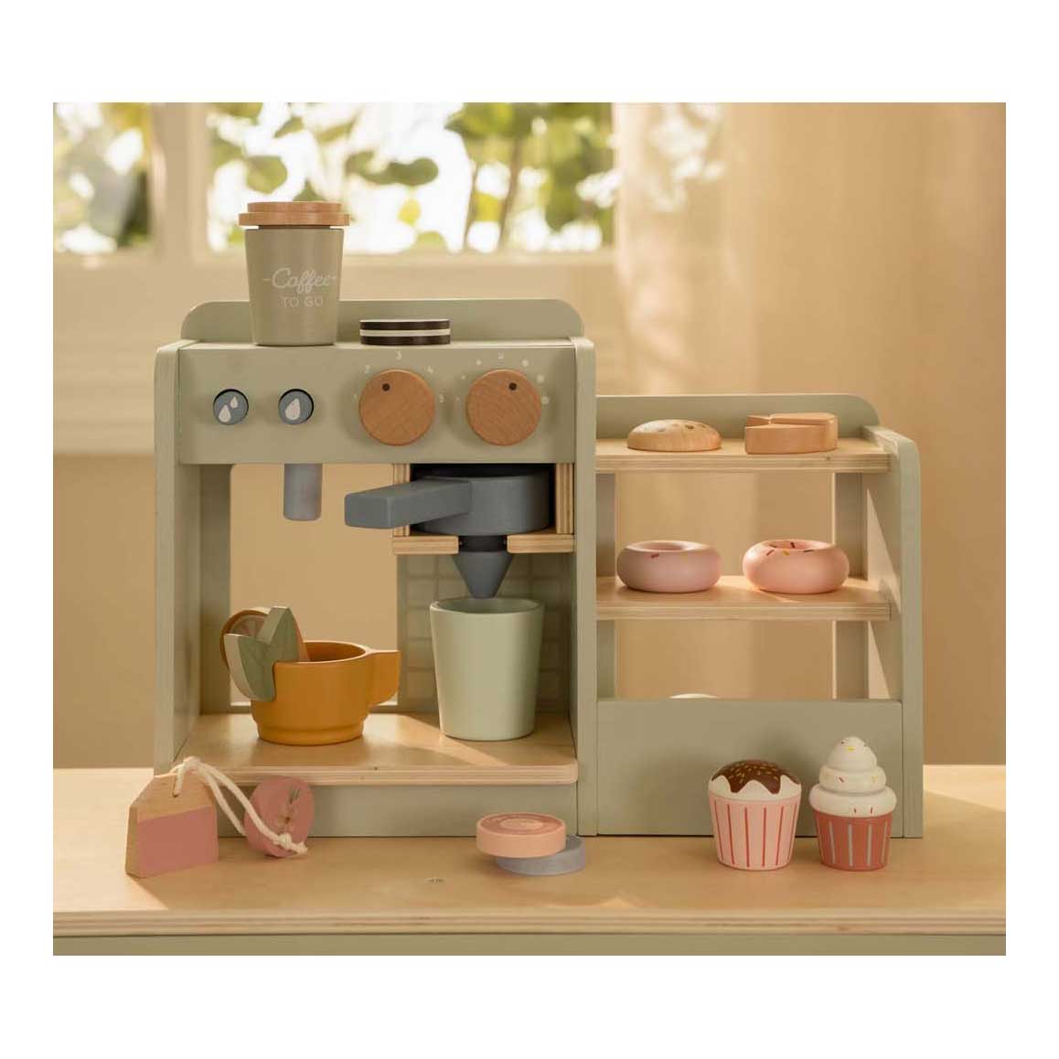 Coin café en bois Little Dutch avec accessoires FSC