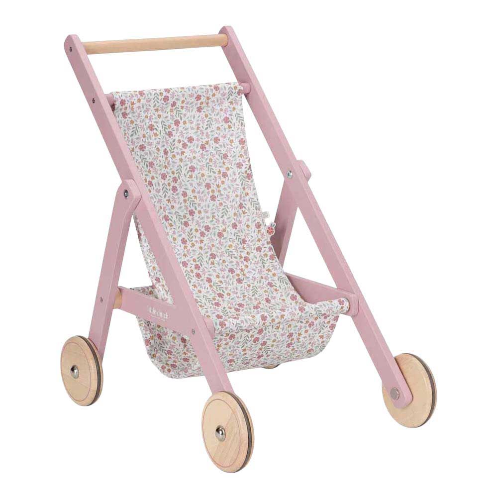 Poussette de poupée en bois Little Dutch FSC