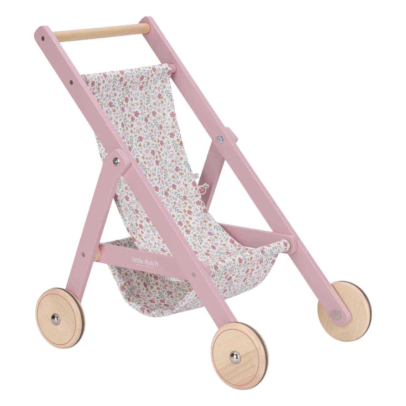 Poussette de poupée en bois Little Dutch FSC