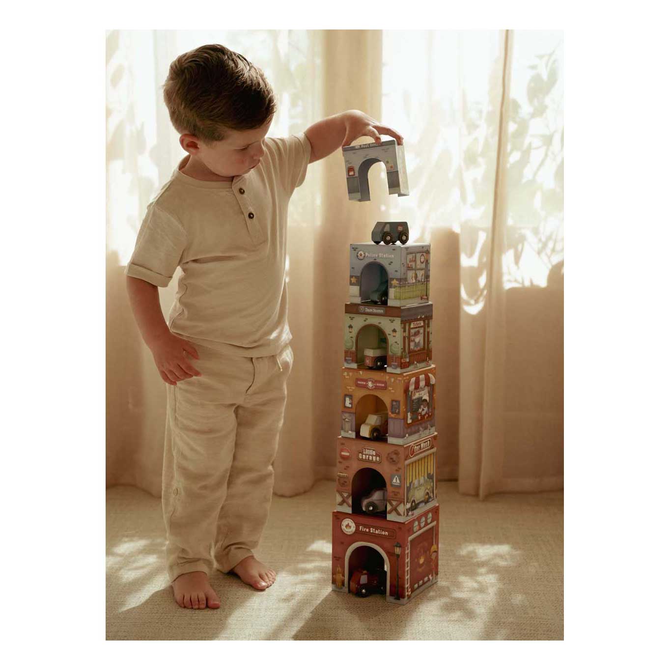 Little Dutch Stapeltoren incl. 6 Auto's FSC