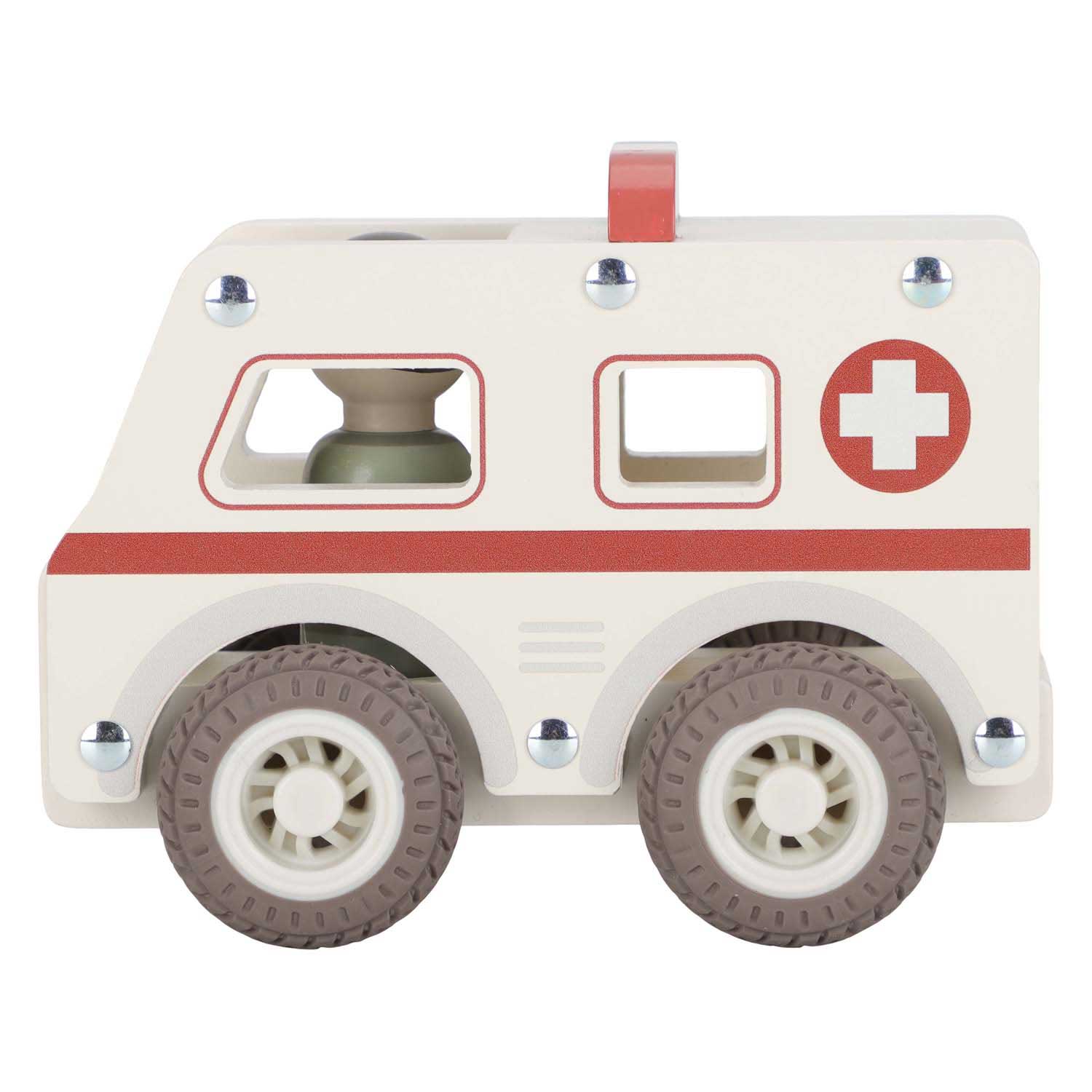 Little Dutch Houten Ambulance met Poppetje FSC