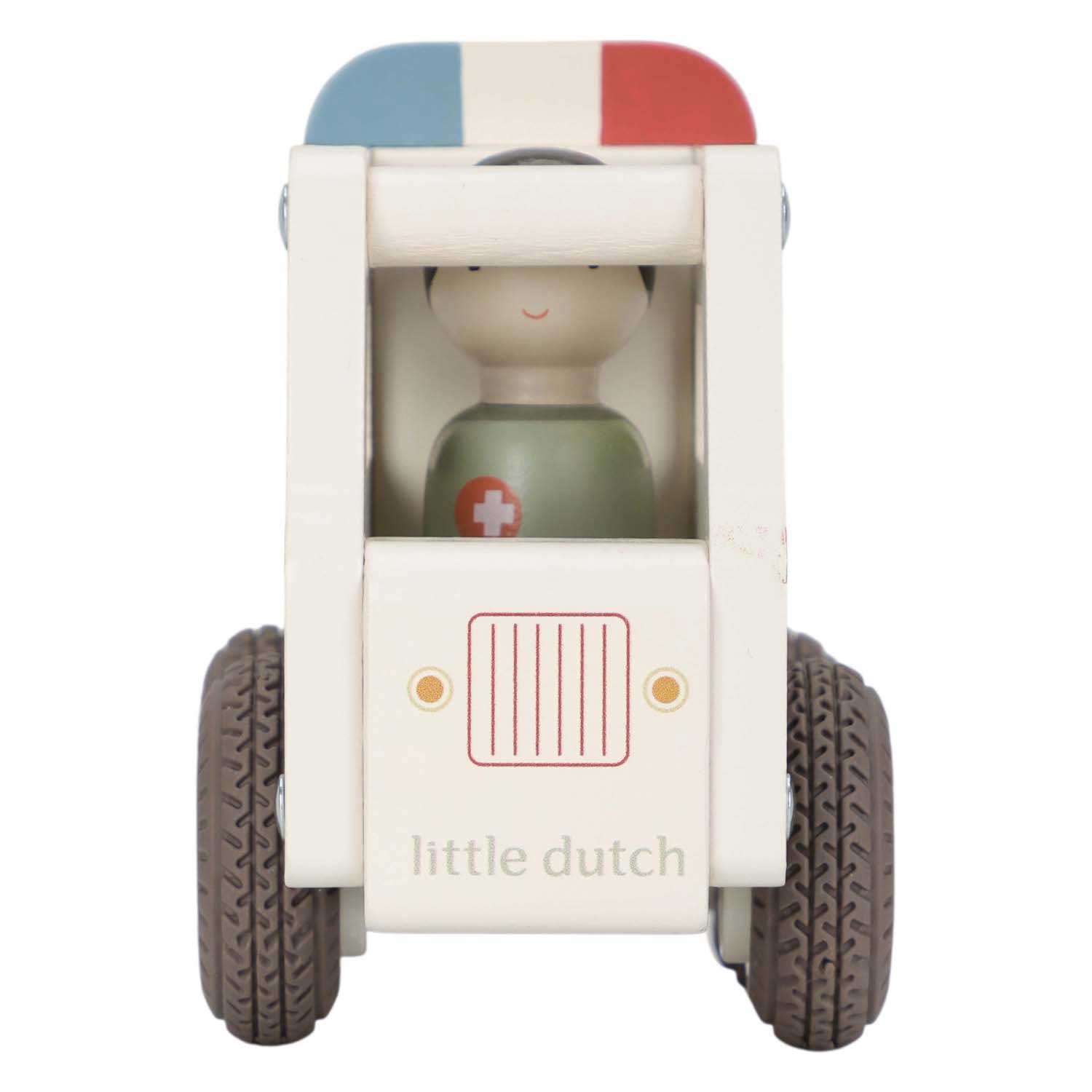 Little Dutch Houten Ambulance met Poppetje FSC