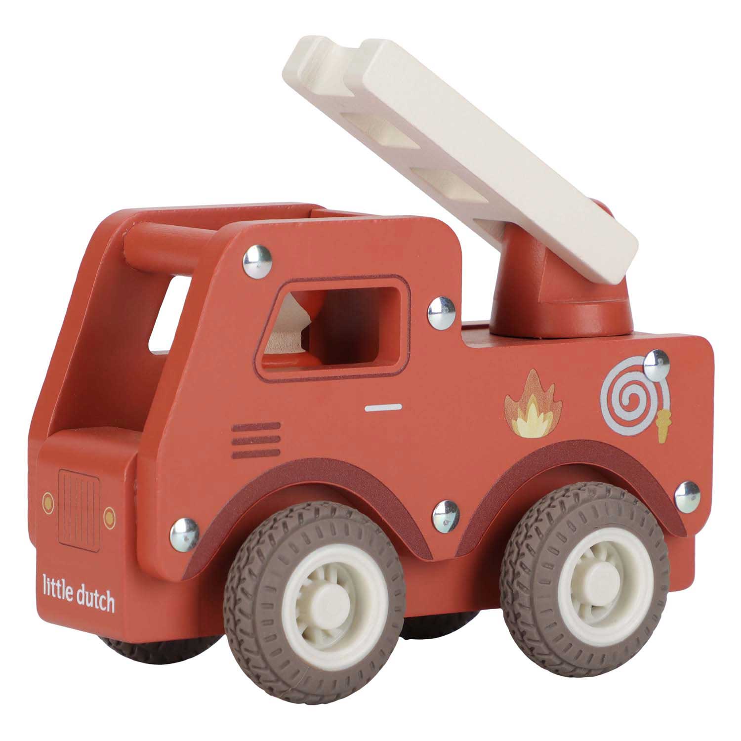 Little Dutch Houten Brandweerwagen met Poppetje FSC