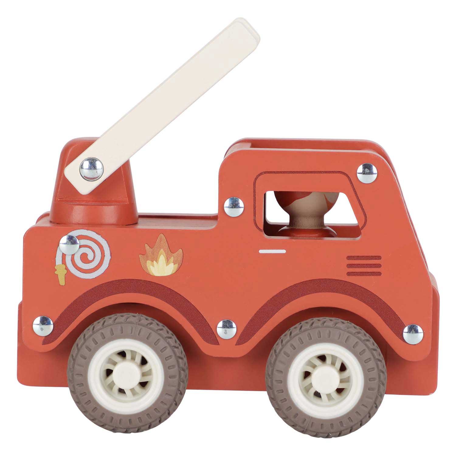 Little Dutch Houten Brandweerwagen met Poppetje FSC
