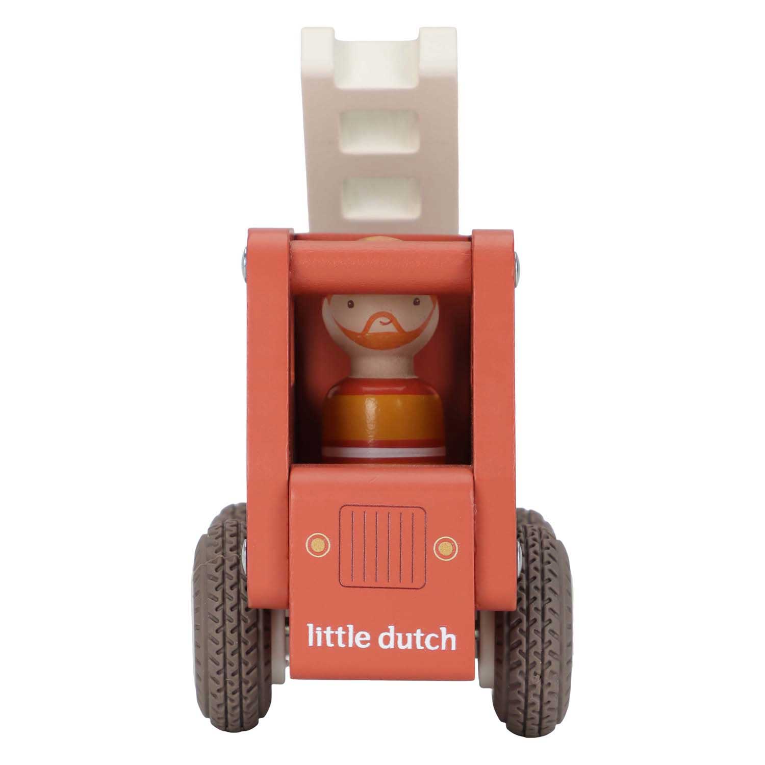 Little Dutch Houten Brandweerwagen met Poppetje FSC