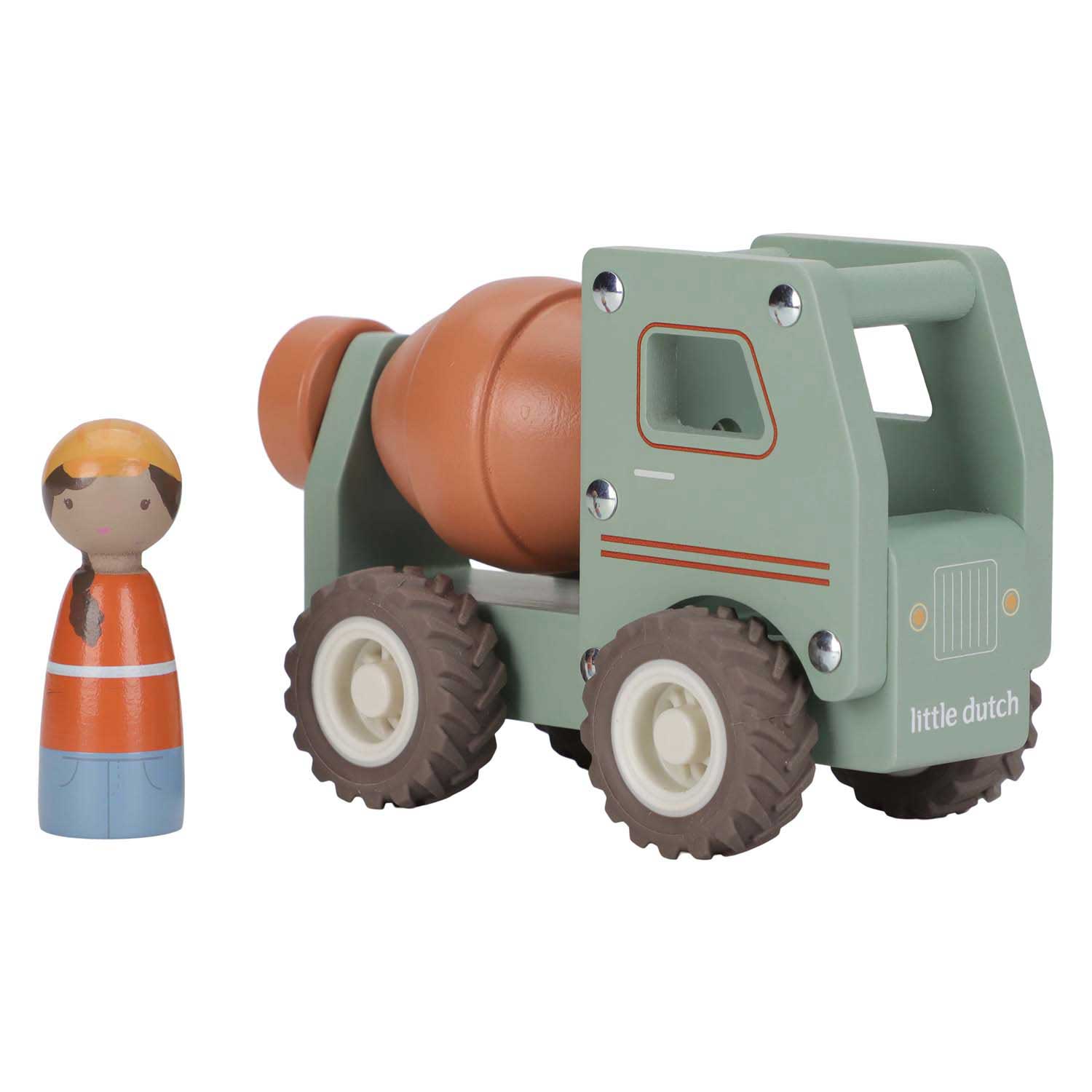 Little Dutch Houten Cementwagen met Poppetje FSC