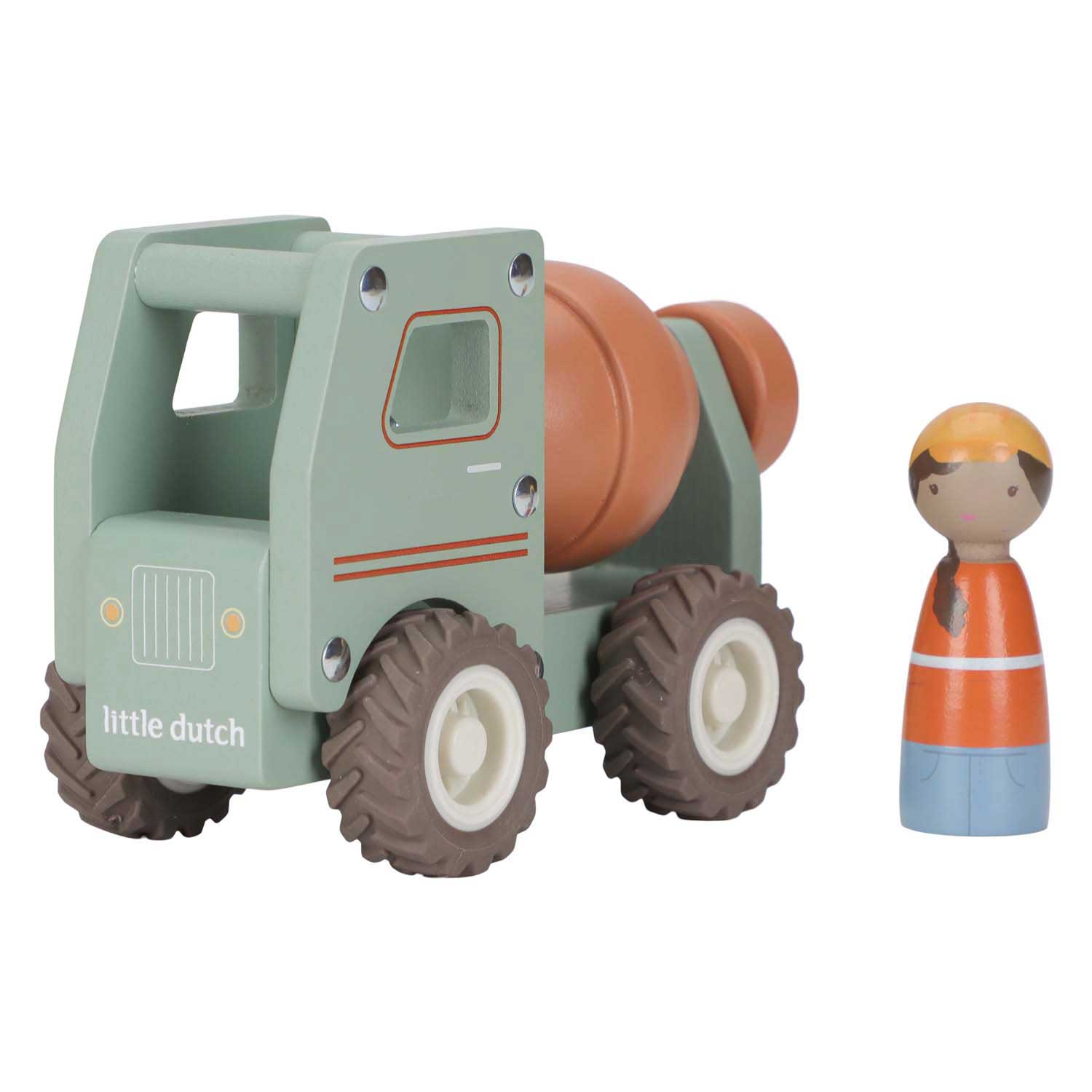 Little Dutch Houten Cementwagen met Poppetje FSC
