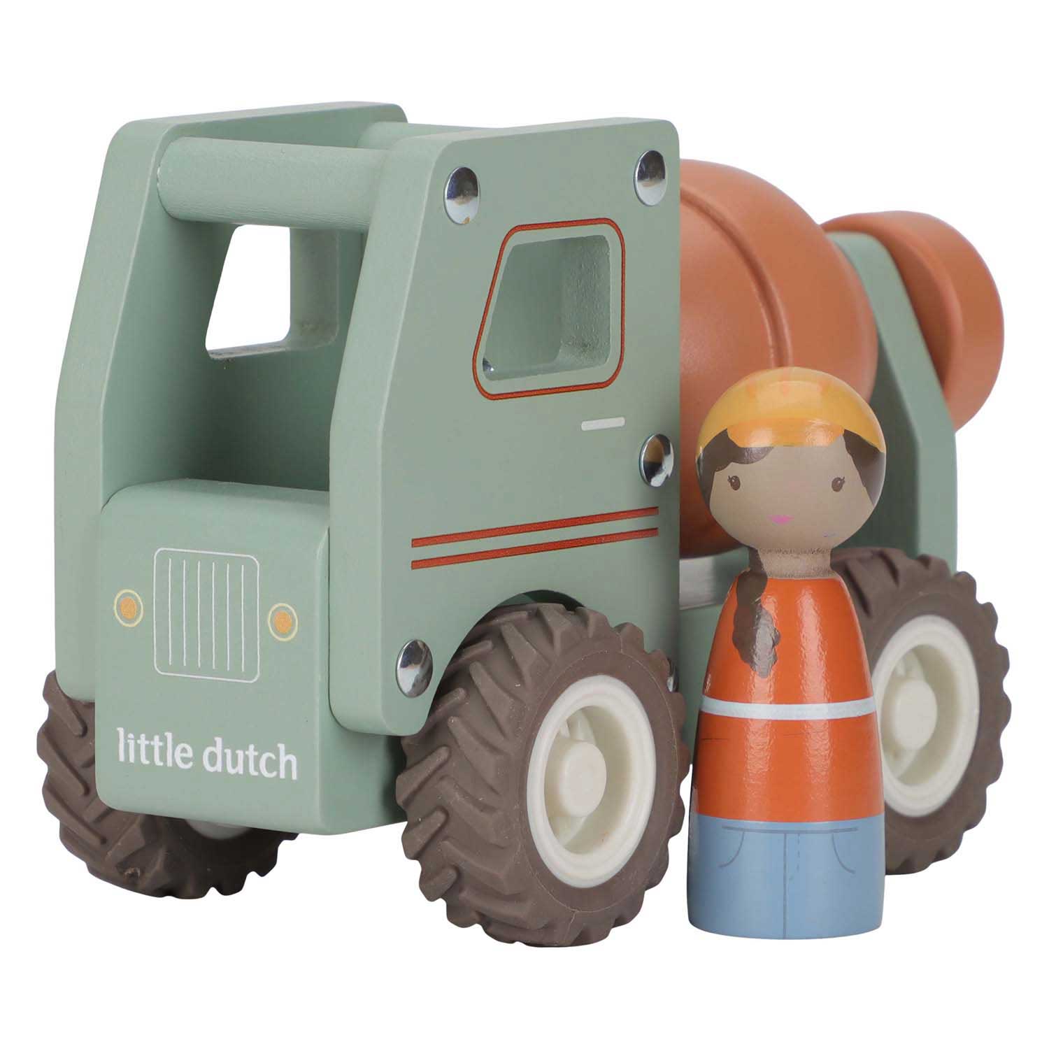 Little Dutch Houten Cementwagen met Poppetje FSC