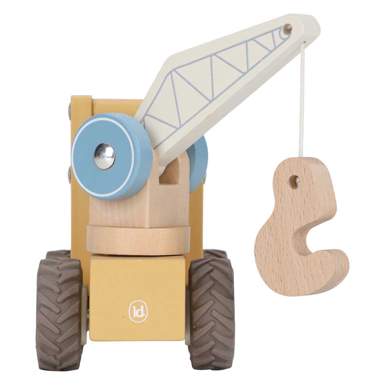 Little Dutch Houten Kraanwagen met Poppetje FSC