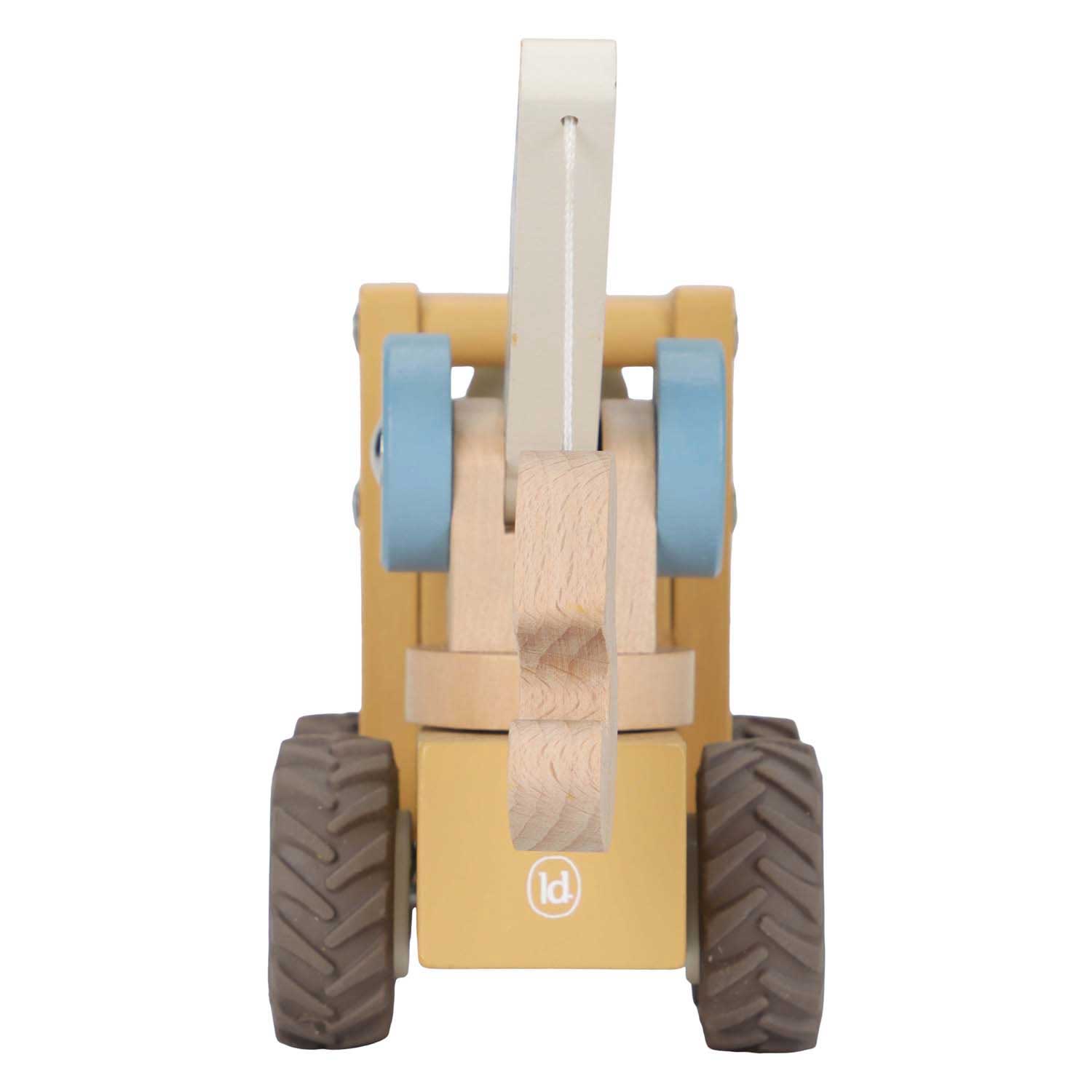 Little Dutch Houten Kraanwagen met Poppetje FSC