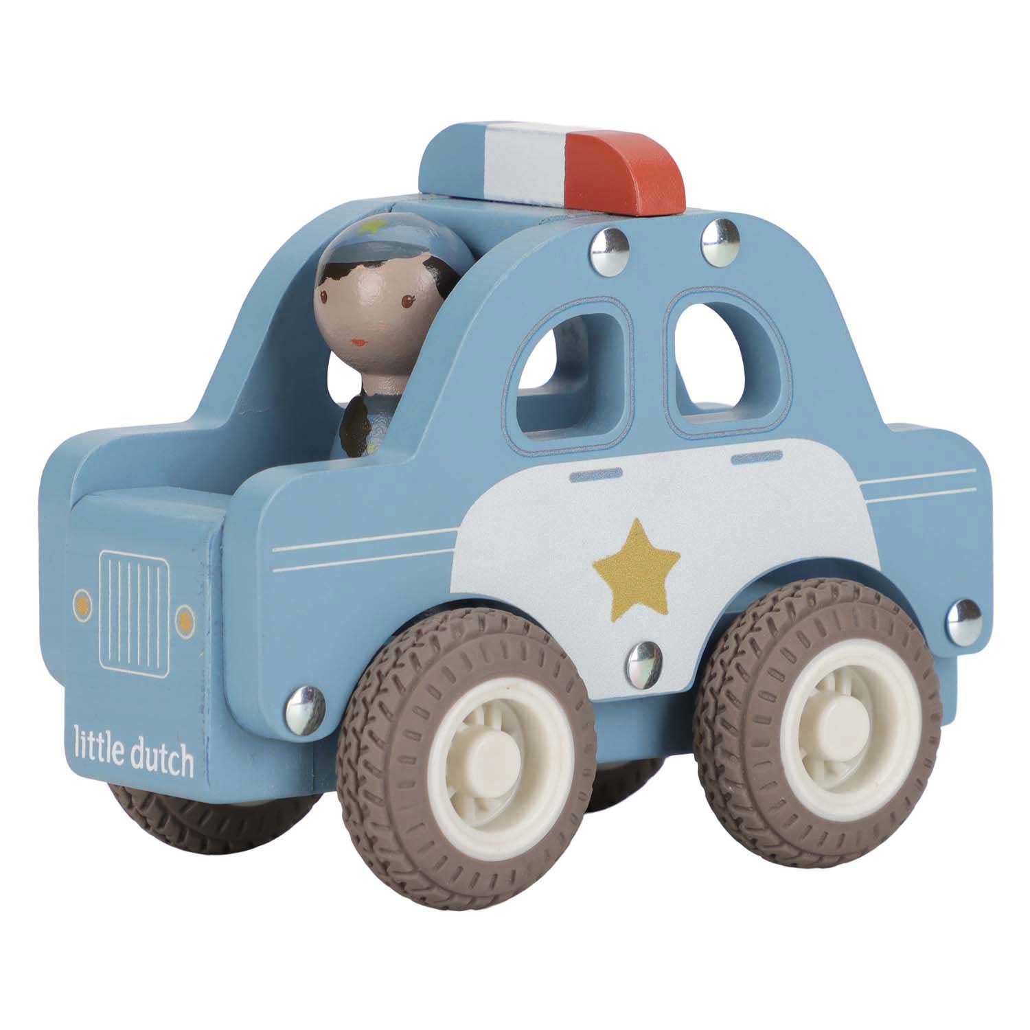 Little Dutch Houten Politiewagen met Poppetje FSC