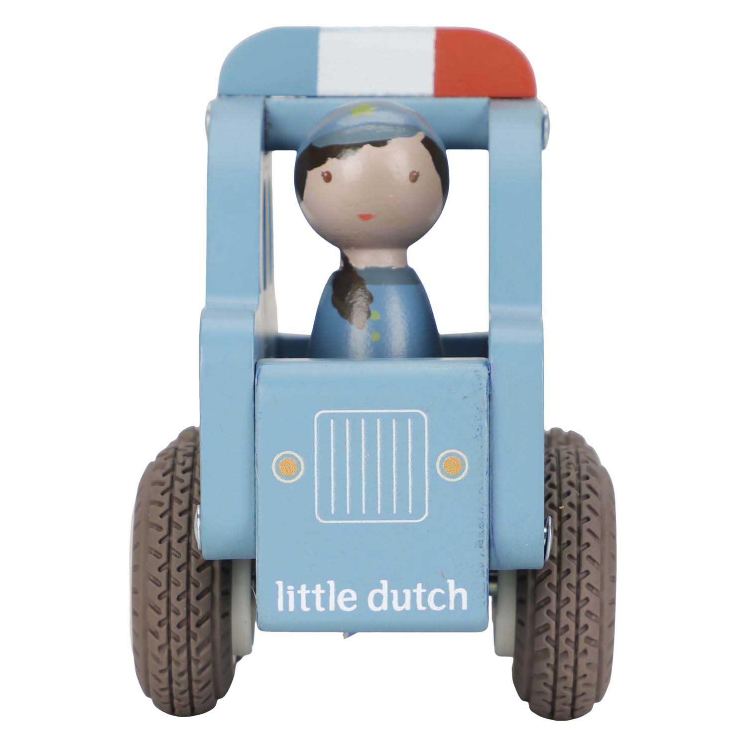 Little Dutch Houten Politiewagen met Poppetje FSC