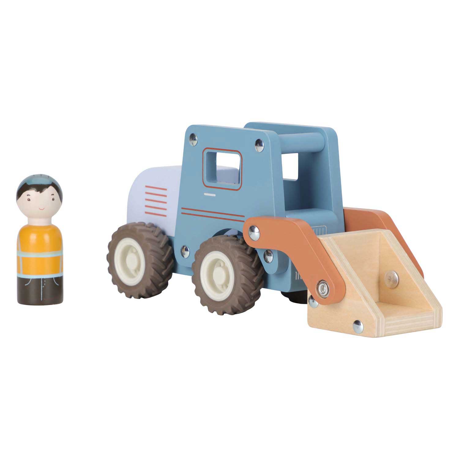 Little Dutch Houten Graafmachine met Poppetje FSC