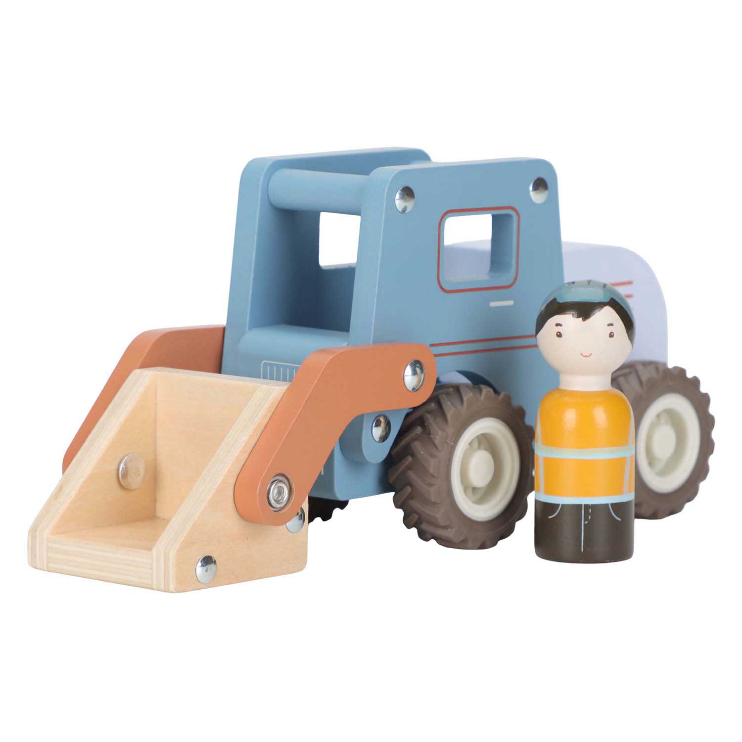 Little Dutch Houten Graafmachine met Poppetje FSC