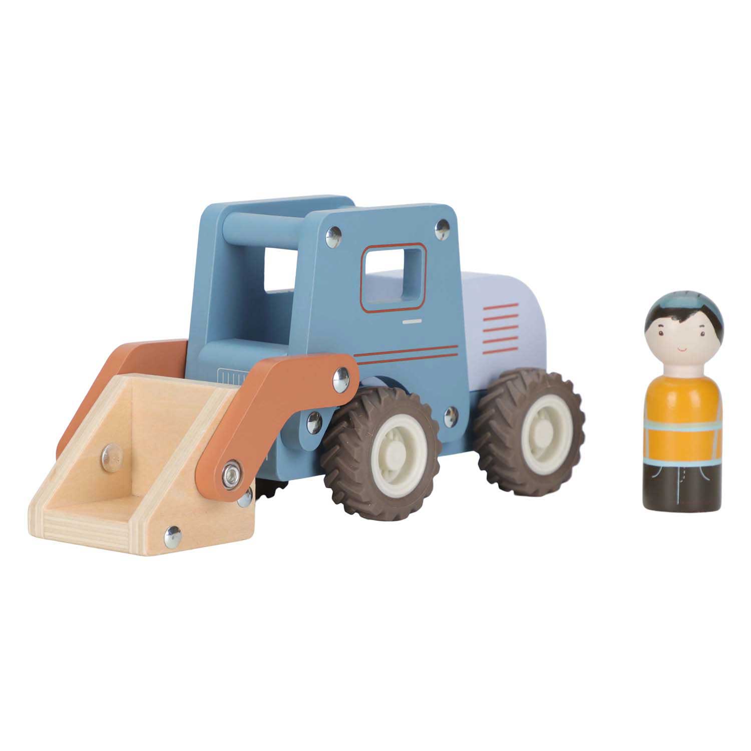 Little Dutch Houten Graafmachine met Poppetje FSC
