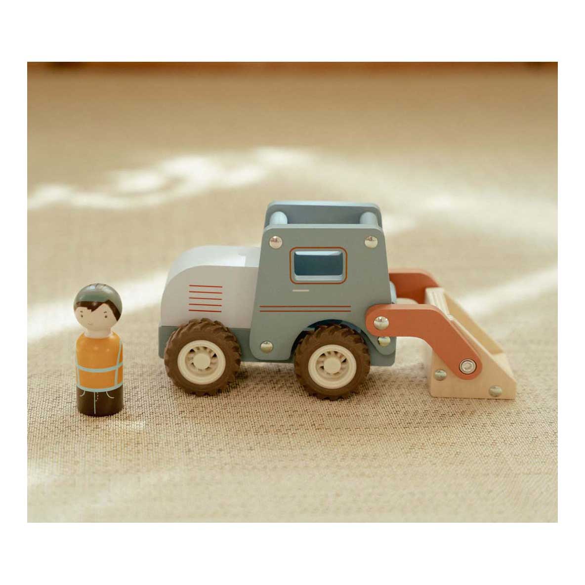 Little Dutch Houten Graafmachine met Poppetje FSC