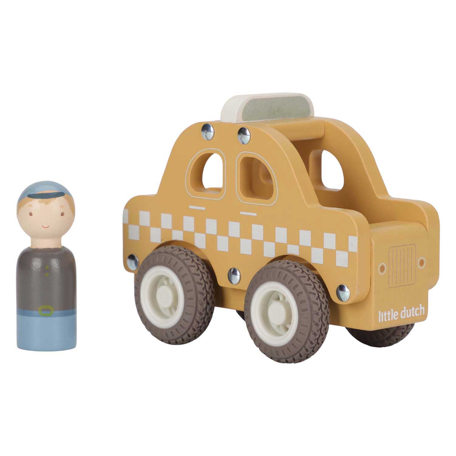 Little Dutch Houten Taxi met Poppetje FSC