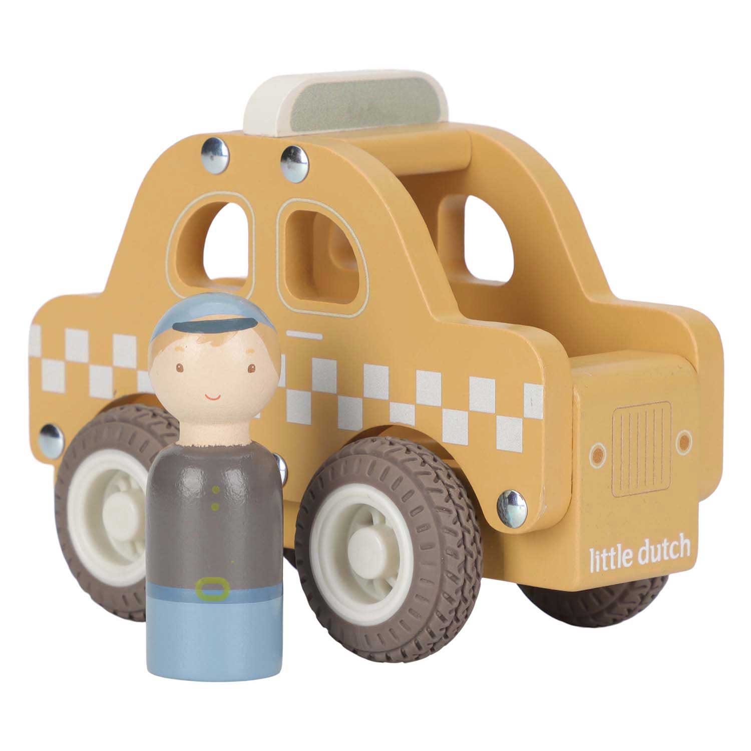 Little Dutch Houten Taxi met Poppetje FSC