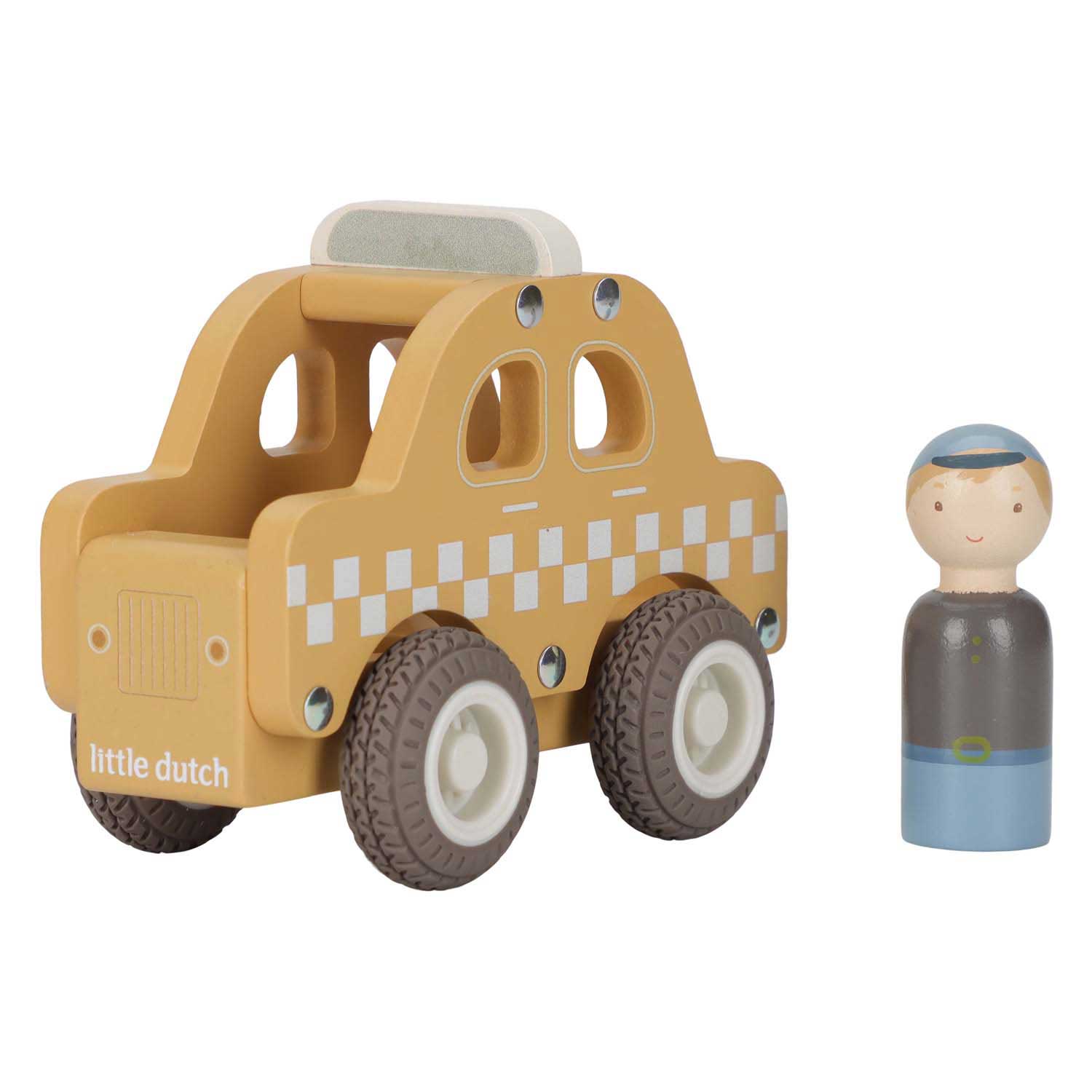 Little Dutch Houten Taxi met Poppetje FSC