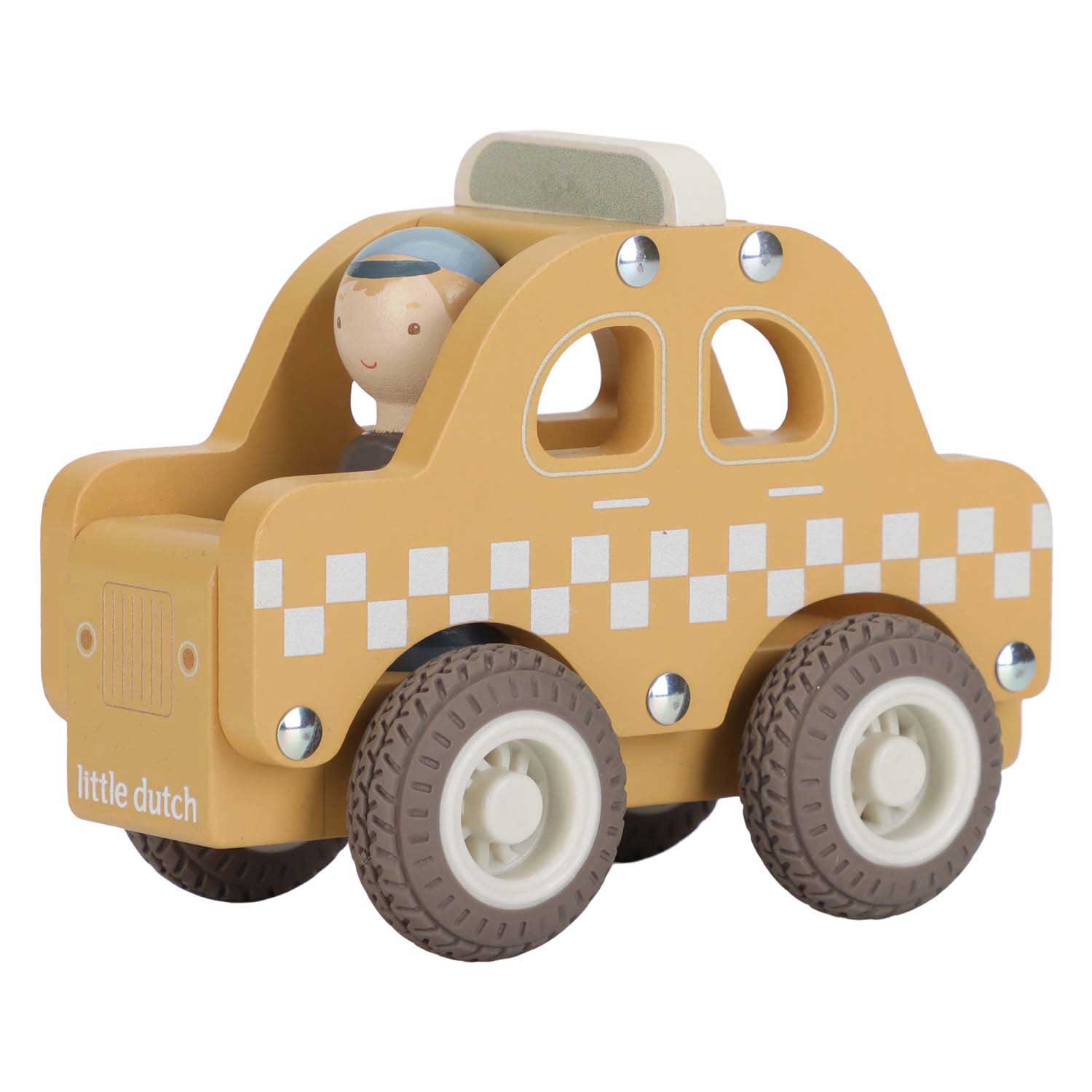 Little Dutch Houten Taxi met Poppetje FSC