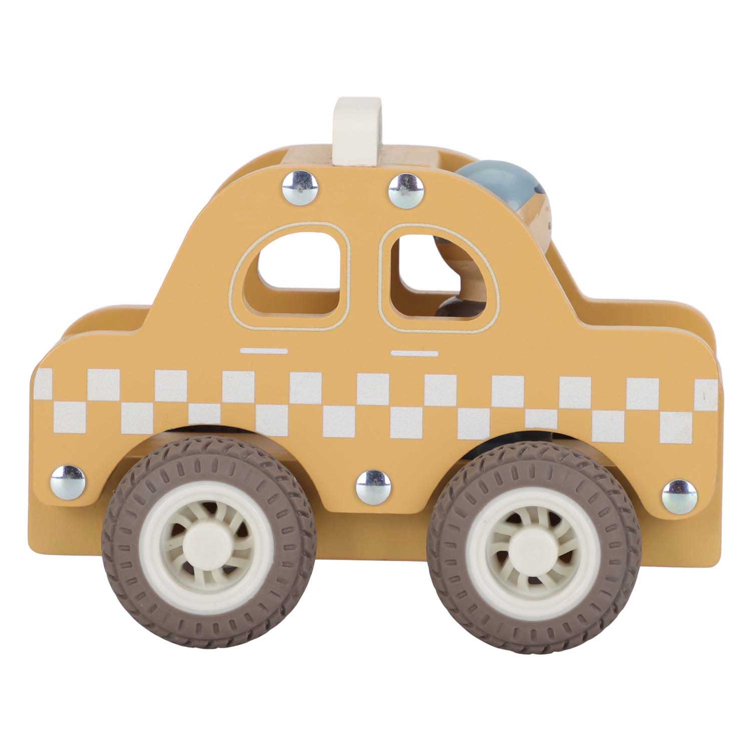 Little Dutch Houten Taxi met Poppetje FSC