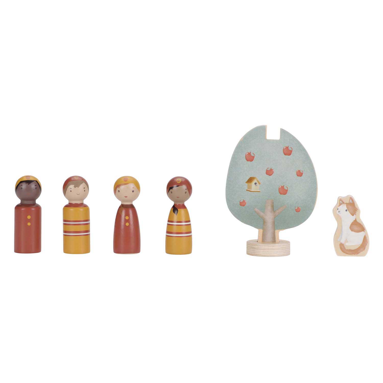 Little Dutch Holz-Feuerwehrauto-Set mit Figur FSC
