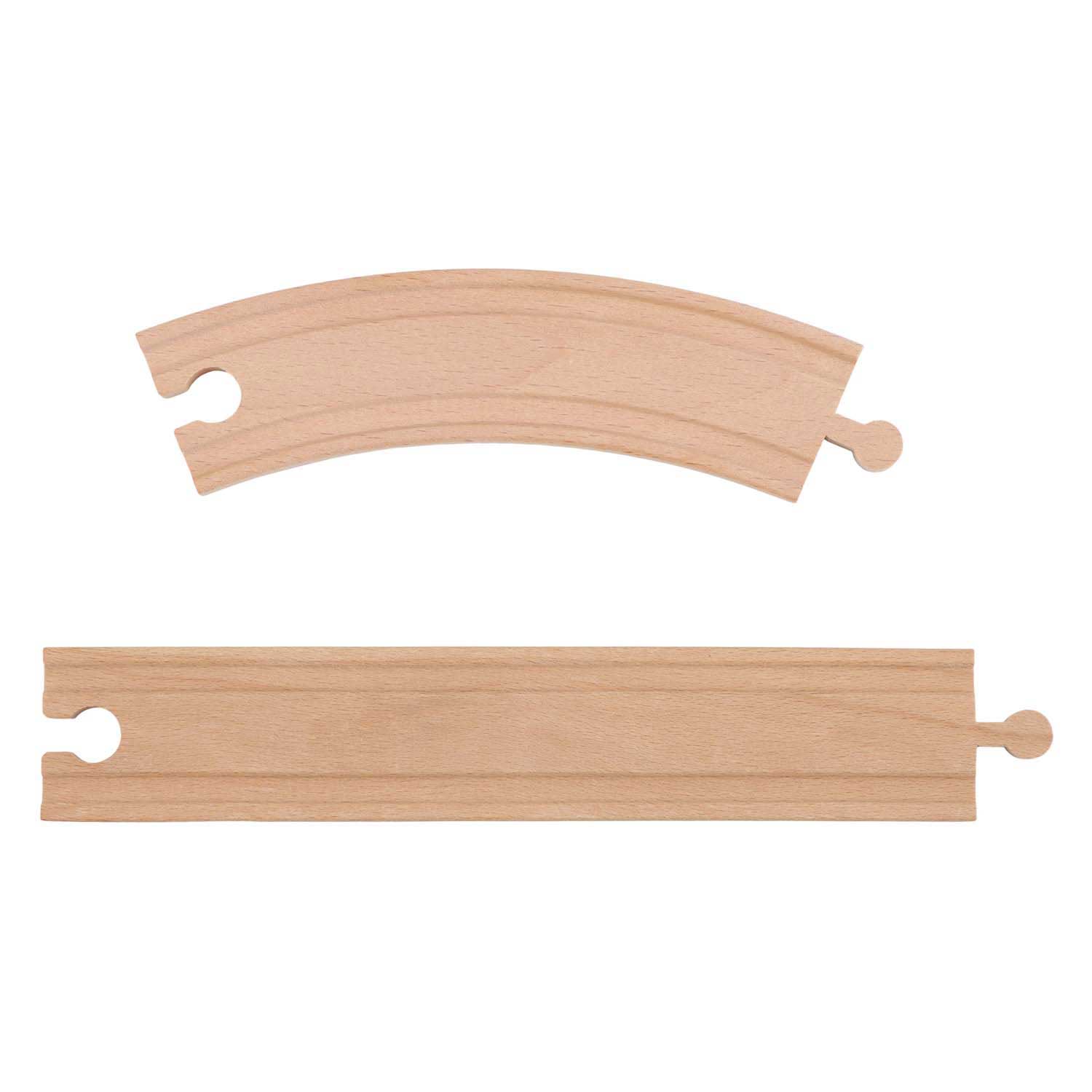 Little Dutch Houten Kraan set met Treinbaan FSC