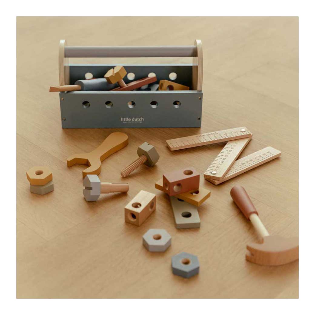 Boîte à outils en bois Little Dutch FSC