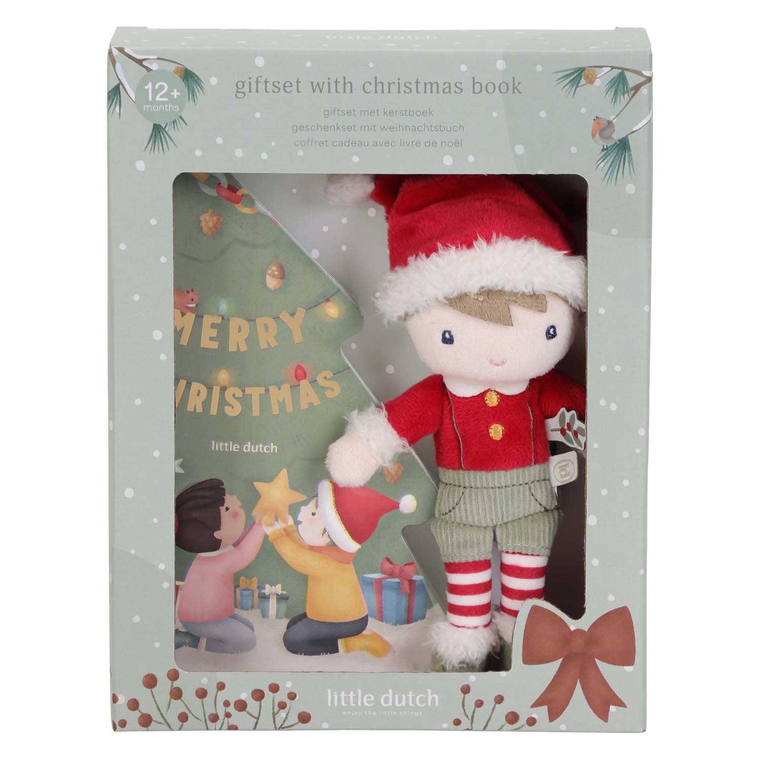 Little Dutch Kerstboek met kleine Jim Knuffel GRS