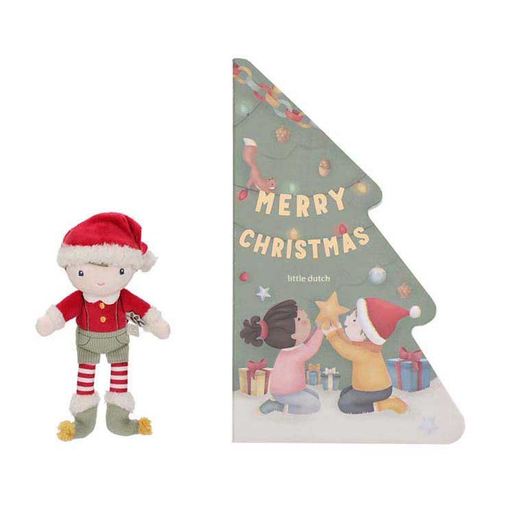 Little Dutch Kerstboek met kleine Jim Knuffel GRS