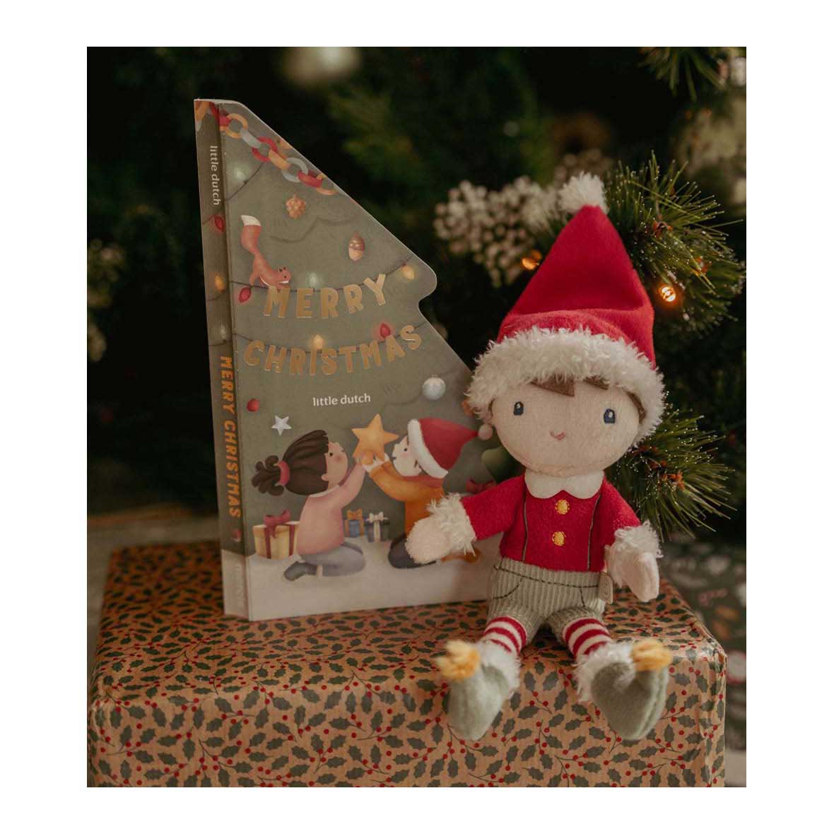 Little Dutch Kerstboek met kleine Jim Knuffel GRS