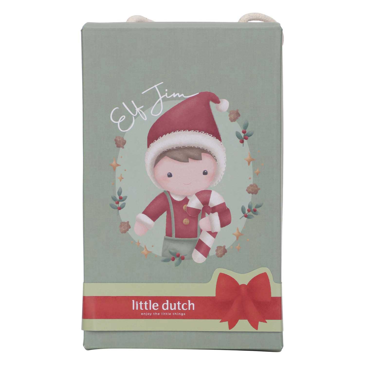 Little Dutch Kerstpop Knuffel Jim GRS - 35cm