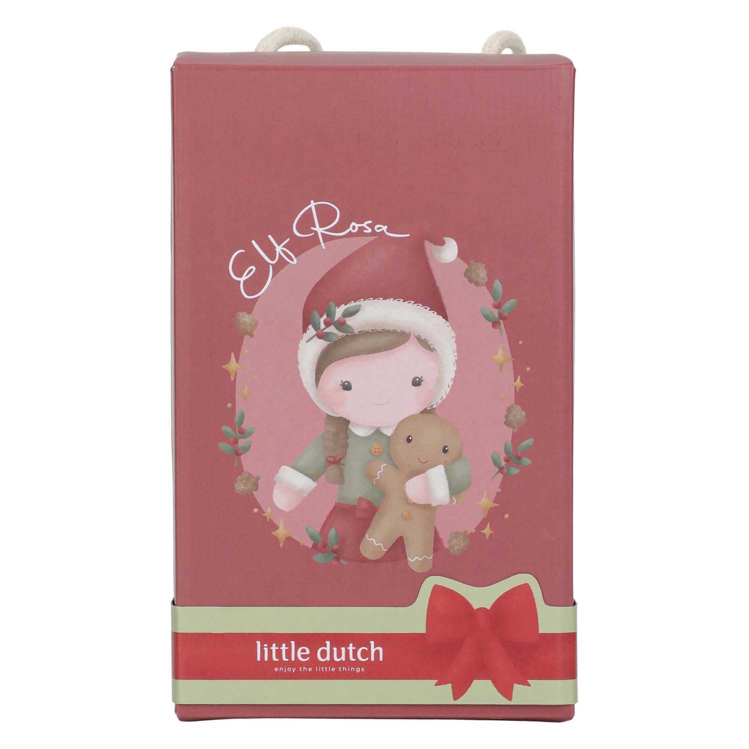 Little Dutch Kerstpop Knuffel Rosa GRS - 35cm