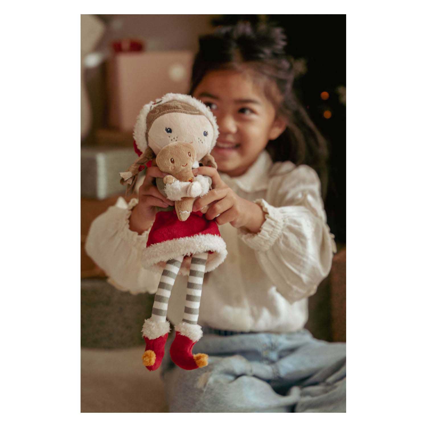 Little Dutch Kerstpop Knuffel Rosa GRS - 35cm
