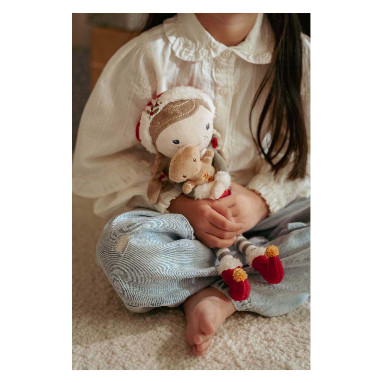 Little Dutch Kerstpop Knuffel Rosa GRS - 35cm