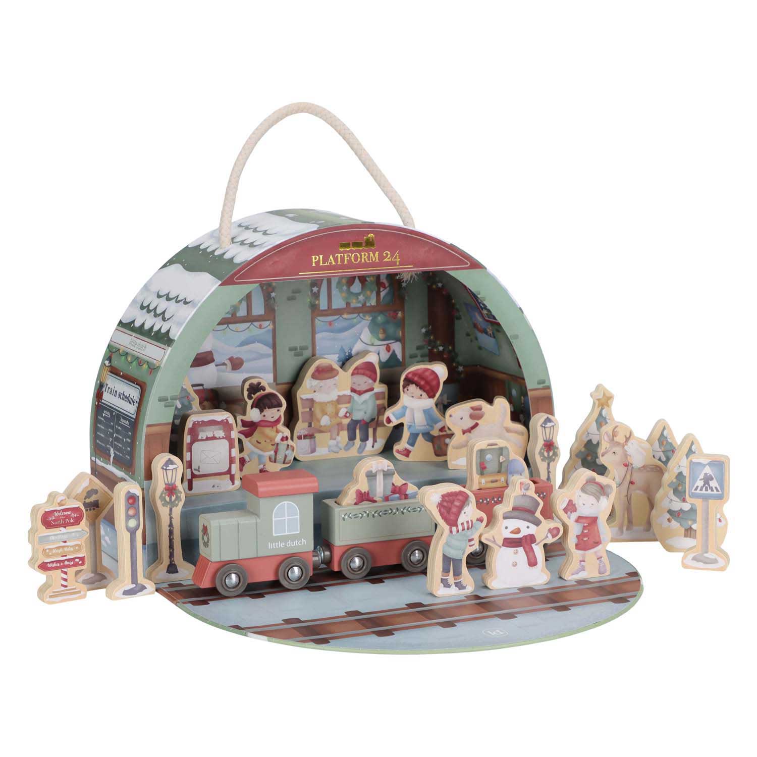 Little Dutch Adventkalender Treinbaan FSC