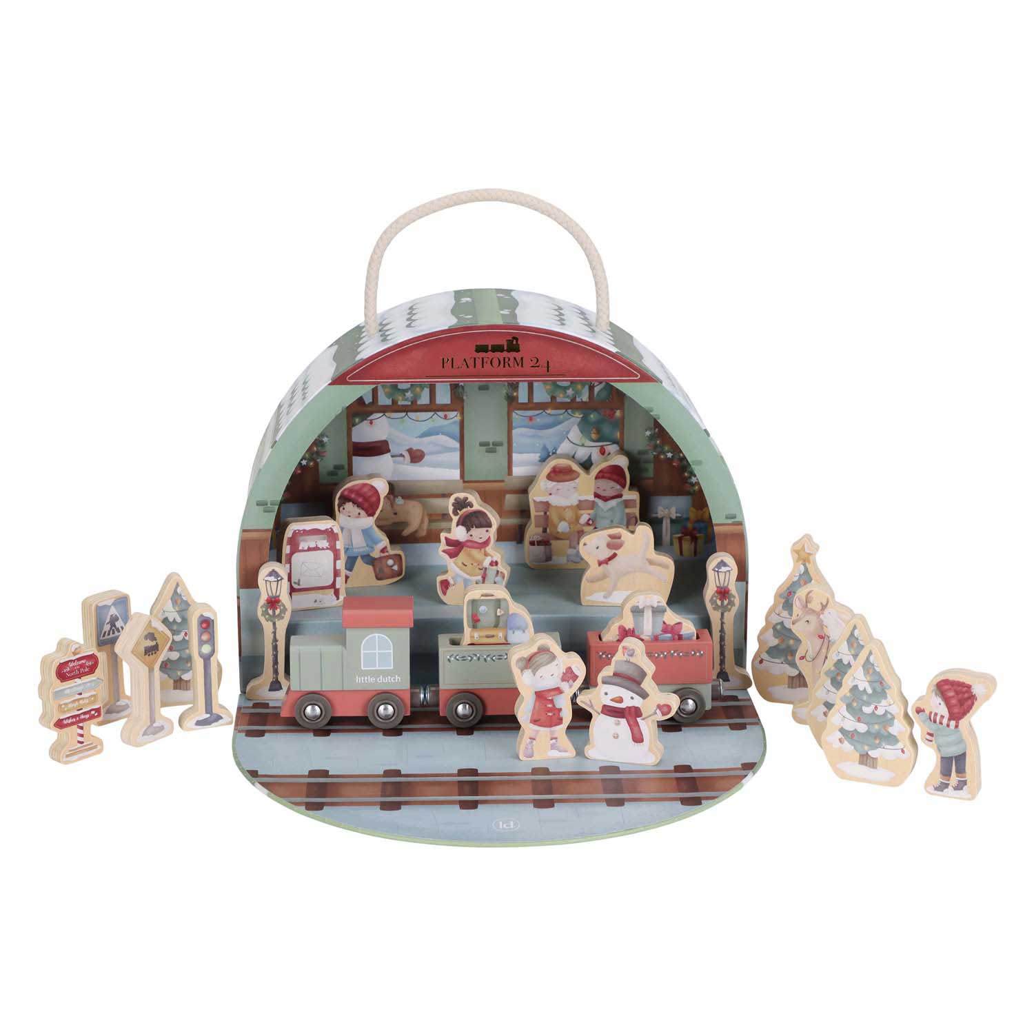 Little Dutch Adventkalender Treinbaan FSC
