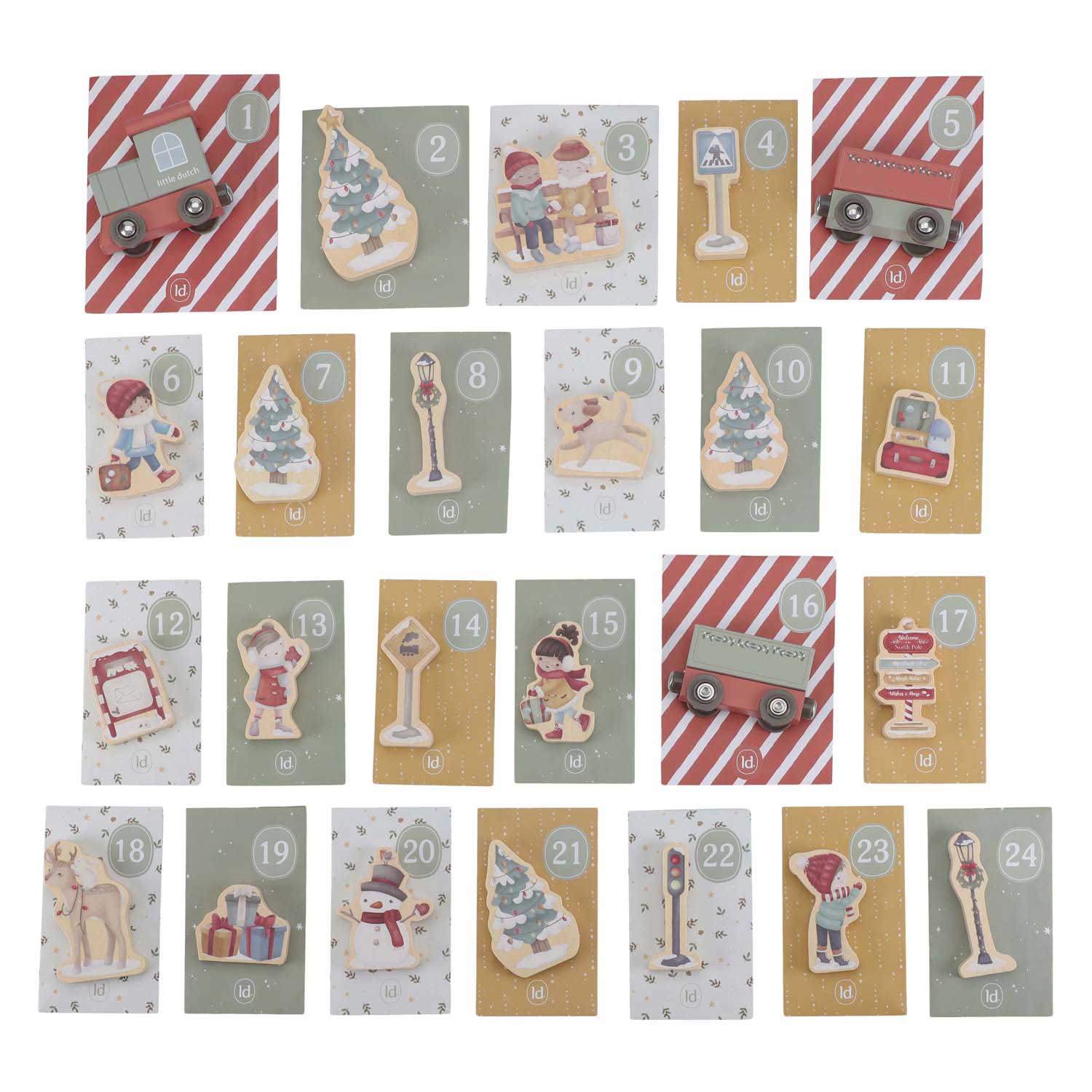 Little Dutch Adventkalender Treinbaan FSC