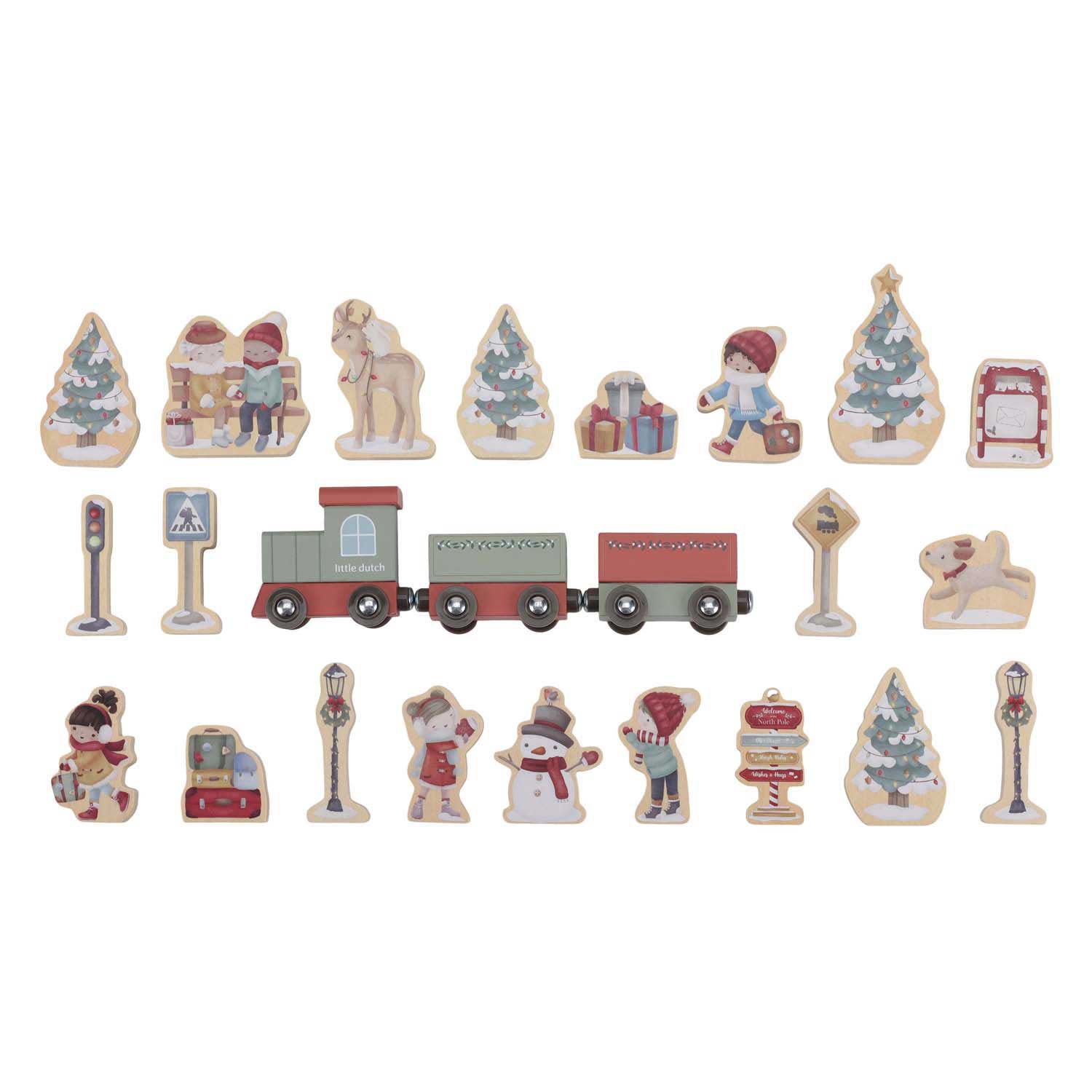 Little Dutch Adventkalender Treinbaan FSC