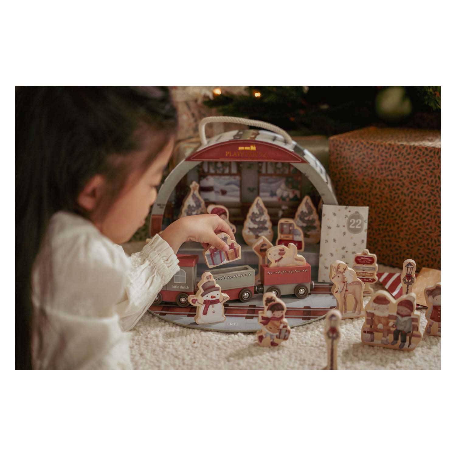 Little Dutch Adventkalender Treinbaan FSC