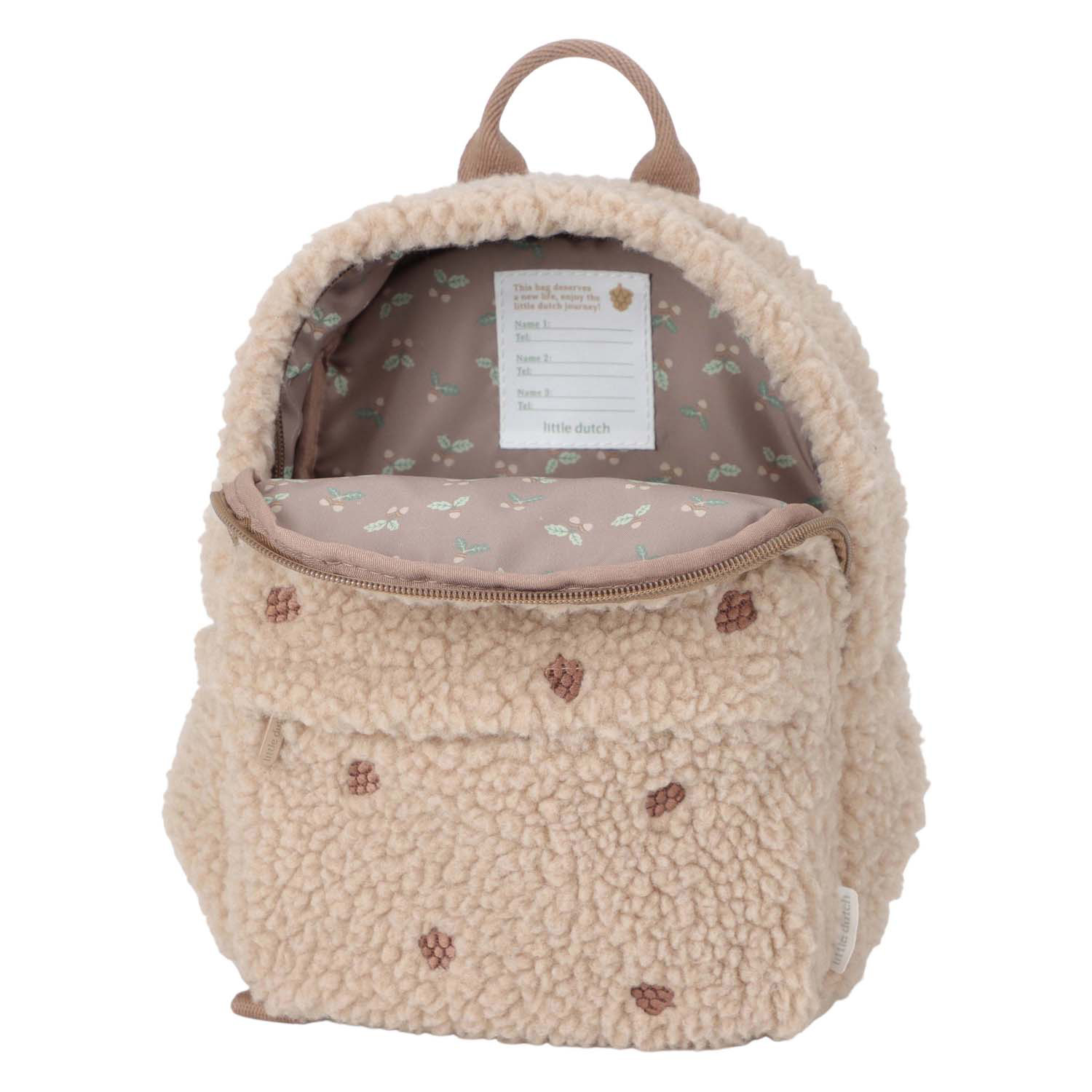 Little Dutch Forest Friends Teddy Rugzakje Taupe