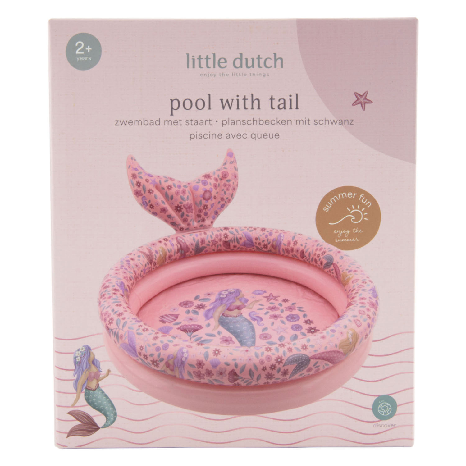 Piscine sirène Little Dutch Dreamy Mermaid 80 cm + queue