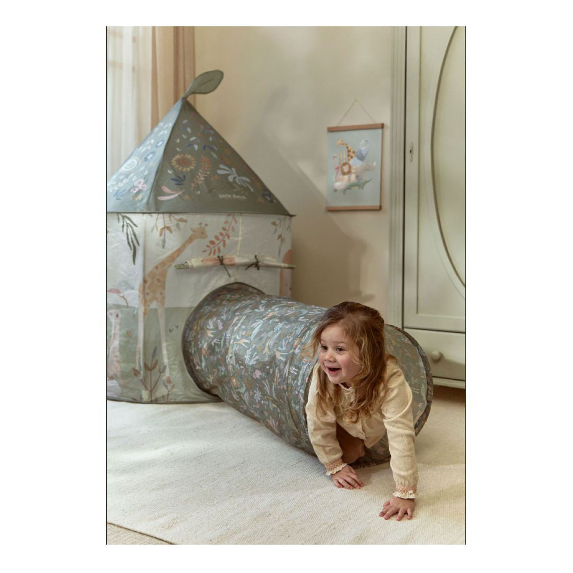 Little Dutch Safari Tent Met Kruiptunnel