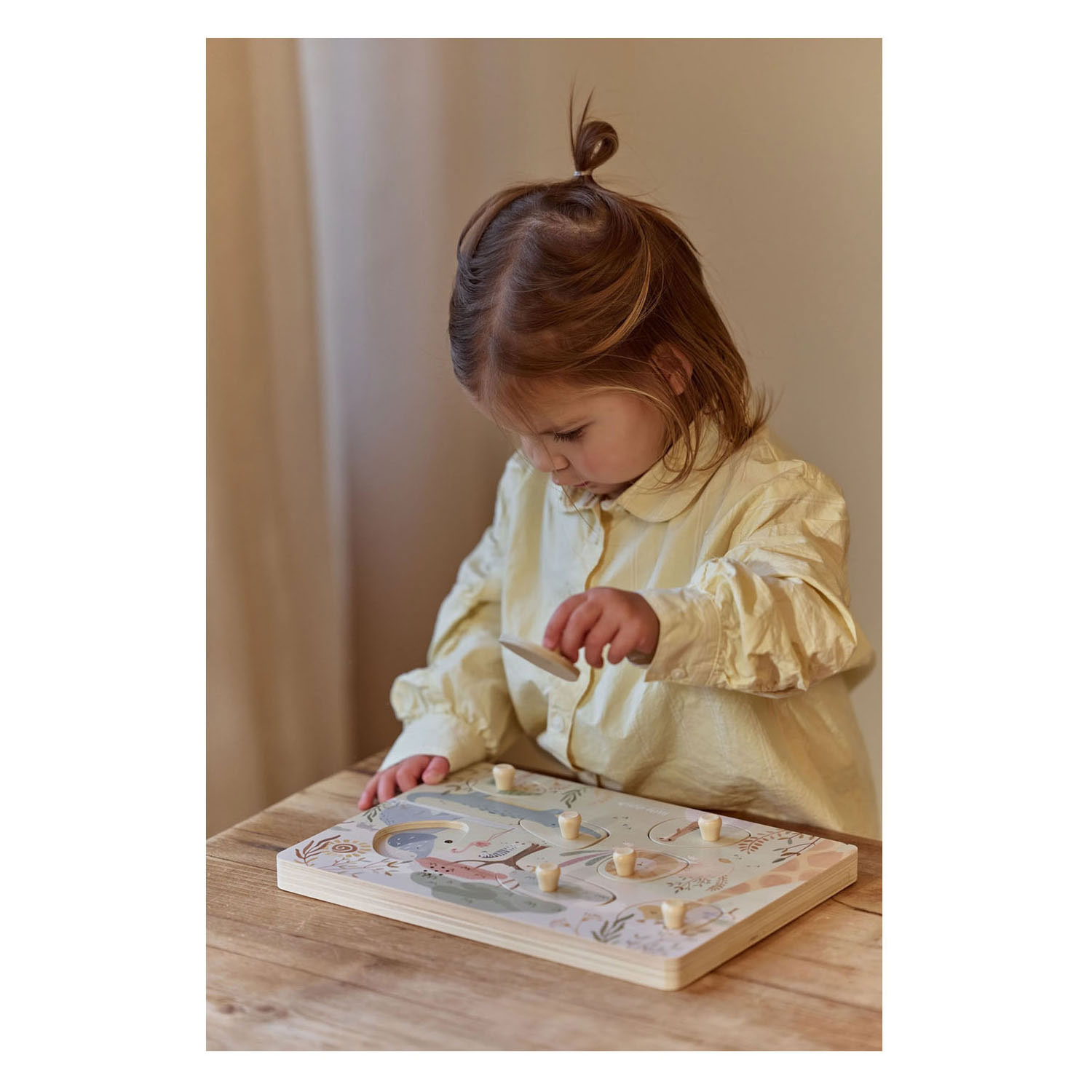 Little Dutch Houten Geluidenpuzzel Safari Friends - FSC