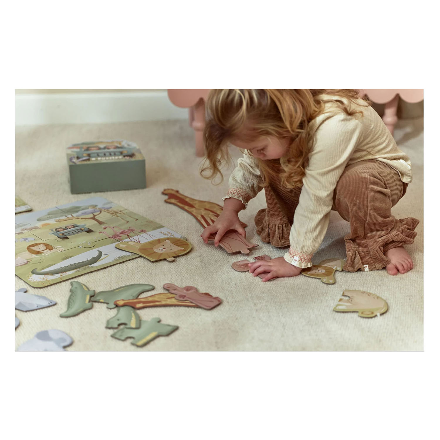 Little Dutch 6 Puzzels Safari Friends - FSC